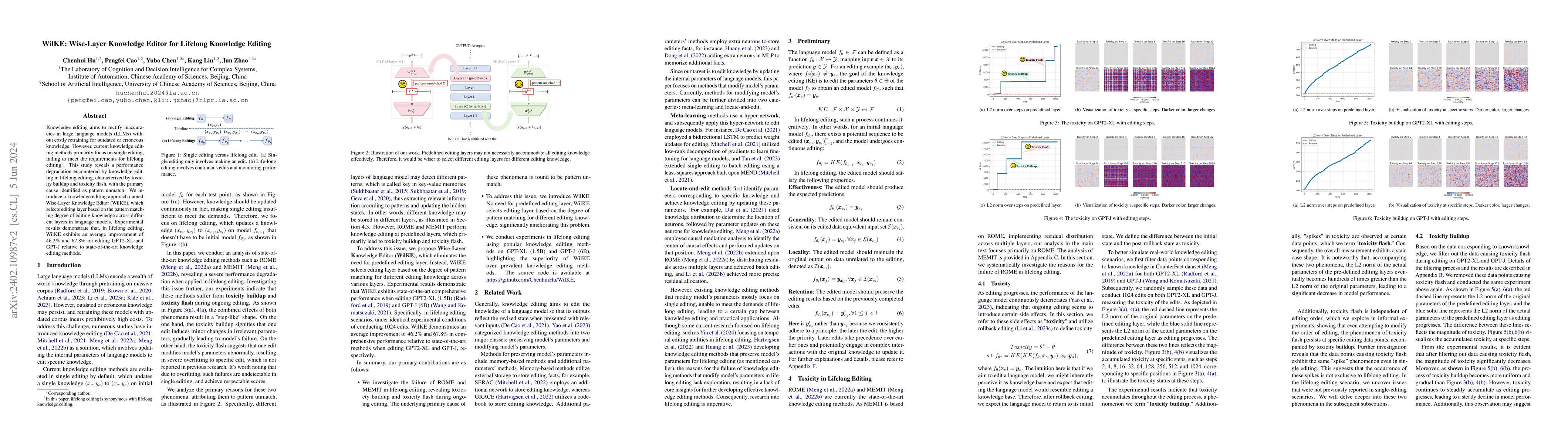Thumbnail for WilKE: Wise-Layer Knowledge Editor for Lifelong Knowledge Editing