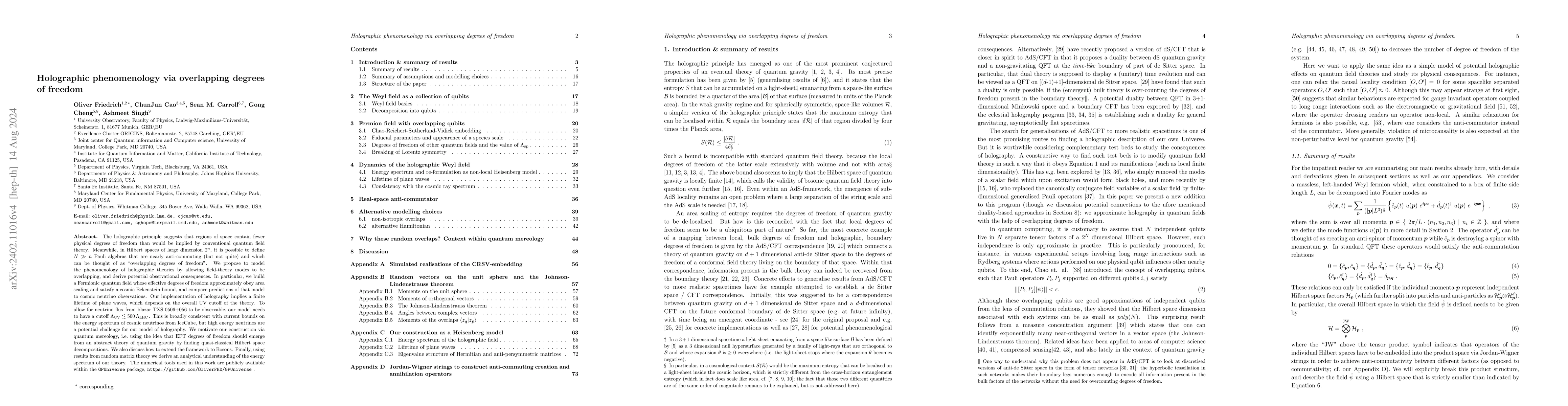 Thumbnail for Holographic phenomenology via overlapping degrees of freedom