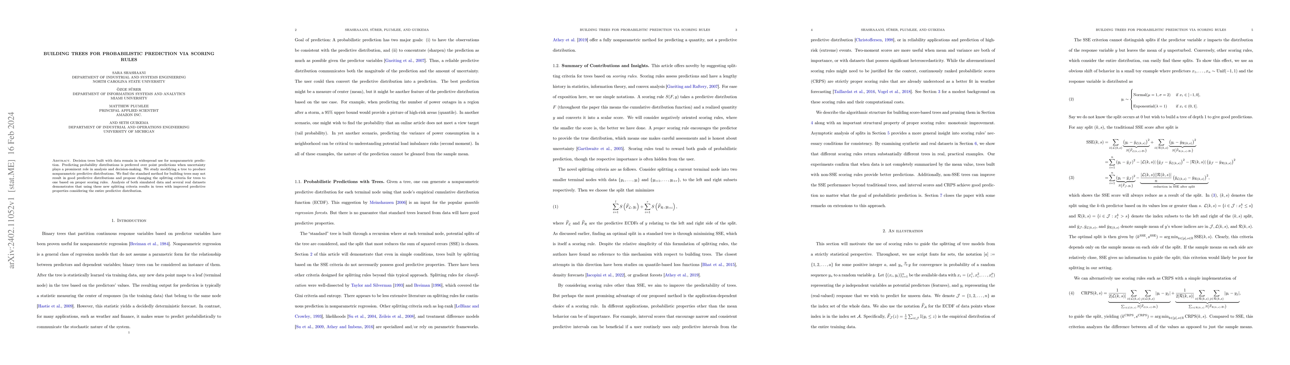 Thumbnail for Building Trees for Probabilistic Prediction via Scoring Rules