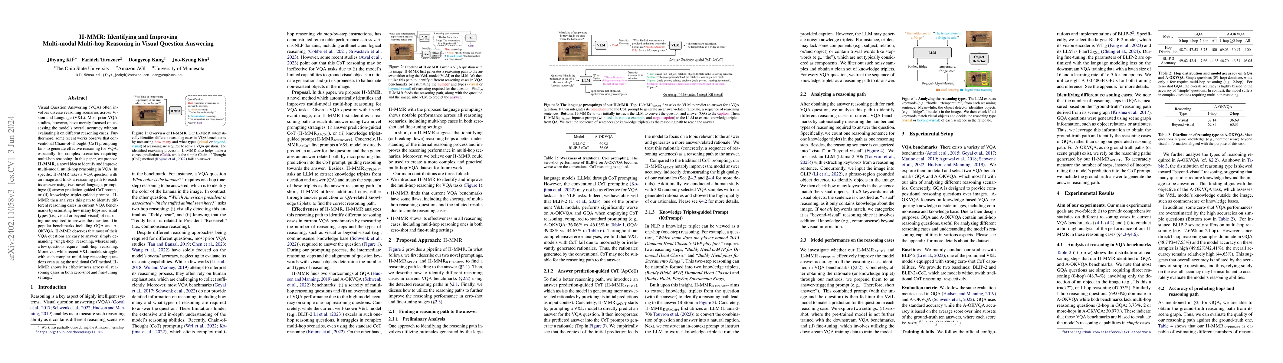 Thumbnail for II-MMR: Identifying and Improving Multi-modal Multi-hop Reasoning in
  Visual Question Answering