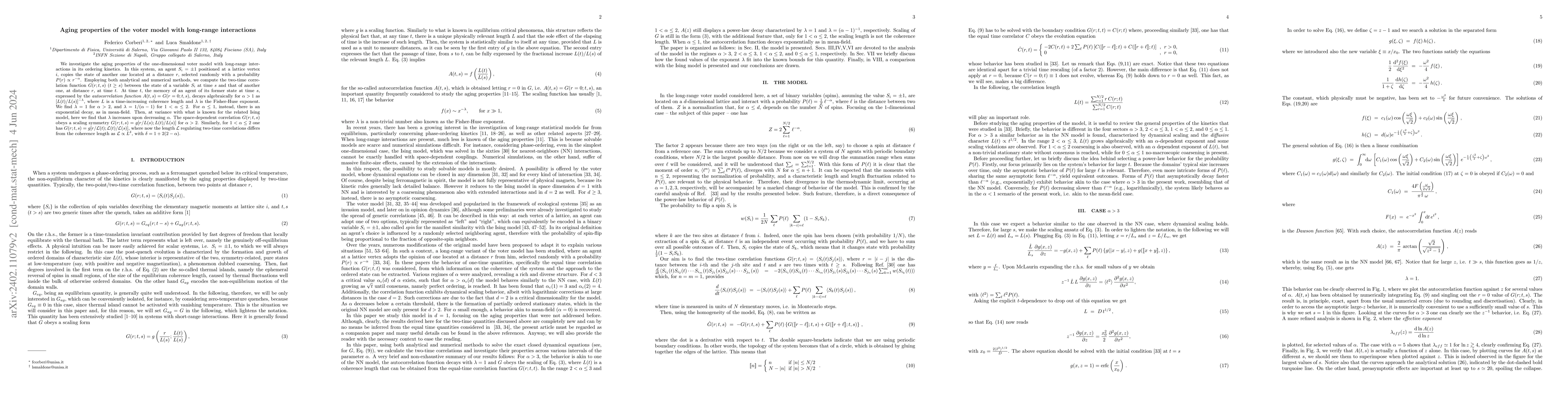 Thumbnail for Aging properties of the voter model with long-range interactions