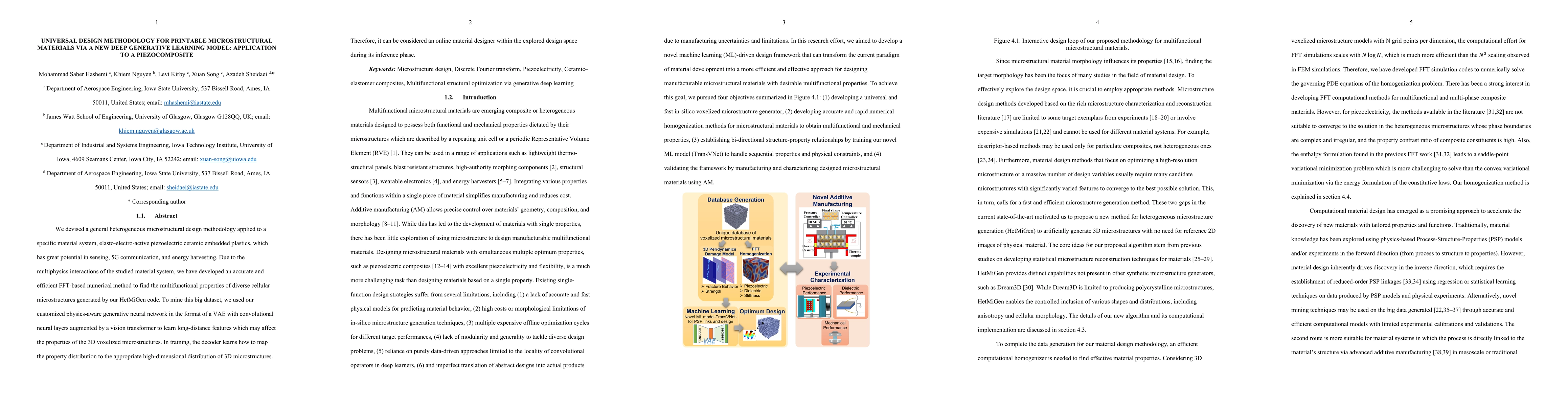 Thumbnail for Universal Design Methodology for Printable Microstructural Materials via
  a New Deep Generative Learning Model: Application to a Piezocomposite