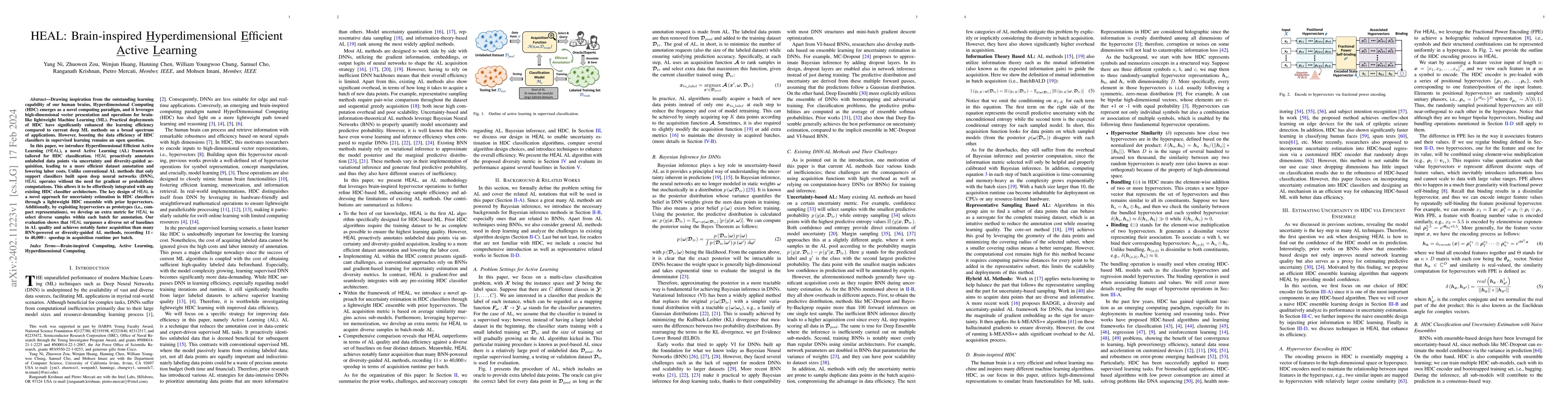 Thumbnail for HEAL: Brain-inspired Hyperdimensional Efficient Active Learning