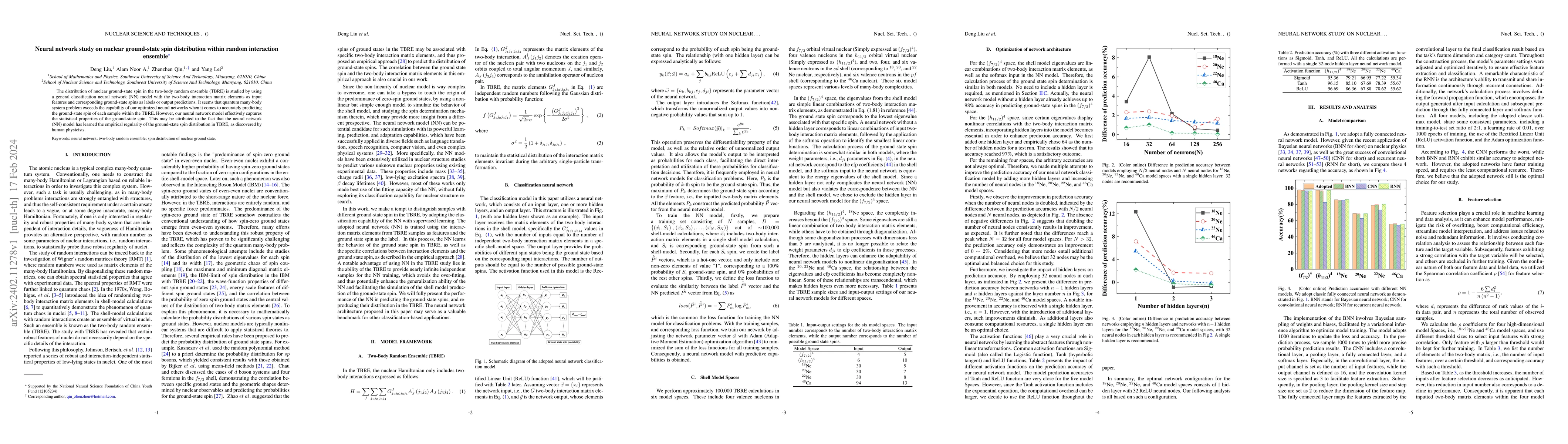 Thumbnail for Neural network study on nuclear ground-state spin distribution within
  random interaction ensemble