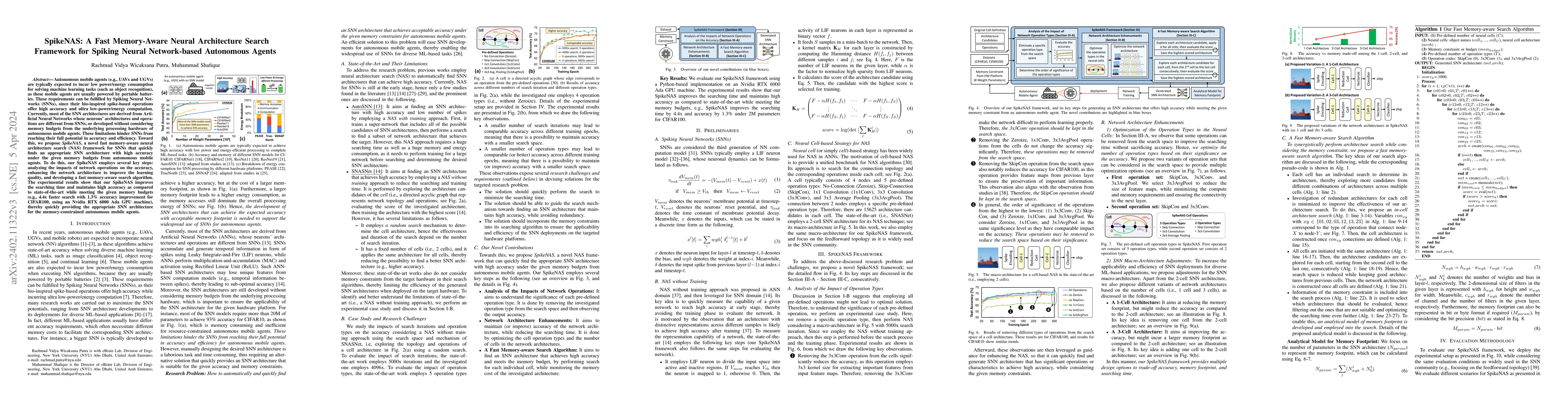 Thumbnail for SpikeNAS: A Fast Memory-Aware Neural Architecture Search Framework for
  Spiking Neural Network-based Autonomous Agents