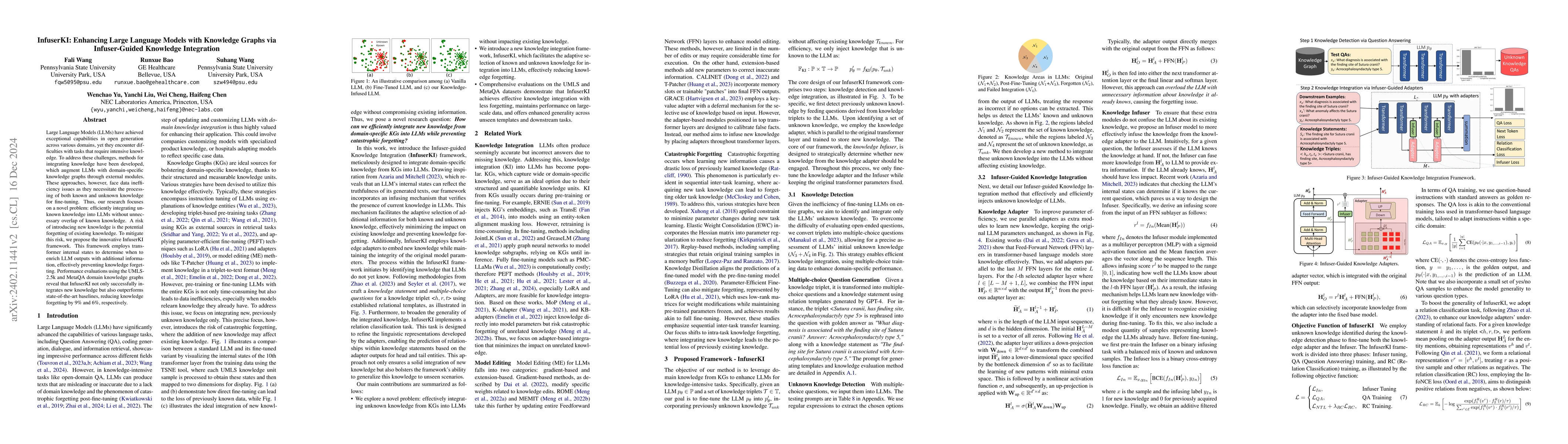 Thumbnail for InfuserKI: Enhancing Large Language Models with Knowledge Graphs via
  Infuser-Guided Knowledge Integration