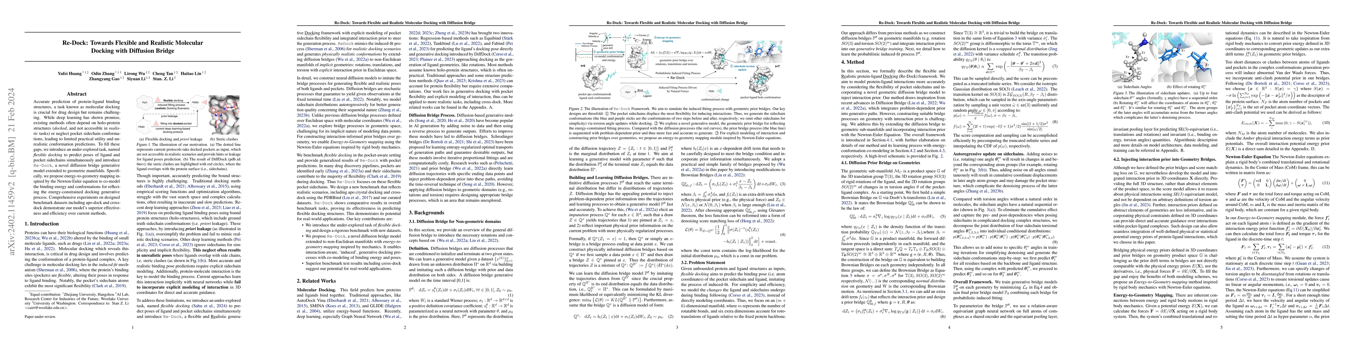 Thumbnail for Re-Dock: Towards Flexible and Realistic Molecular Docking with Diffusion
  Bridge