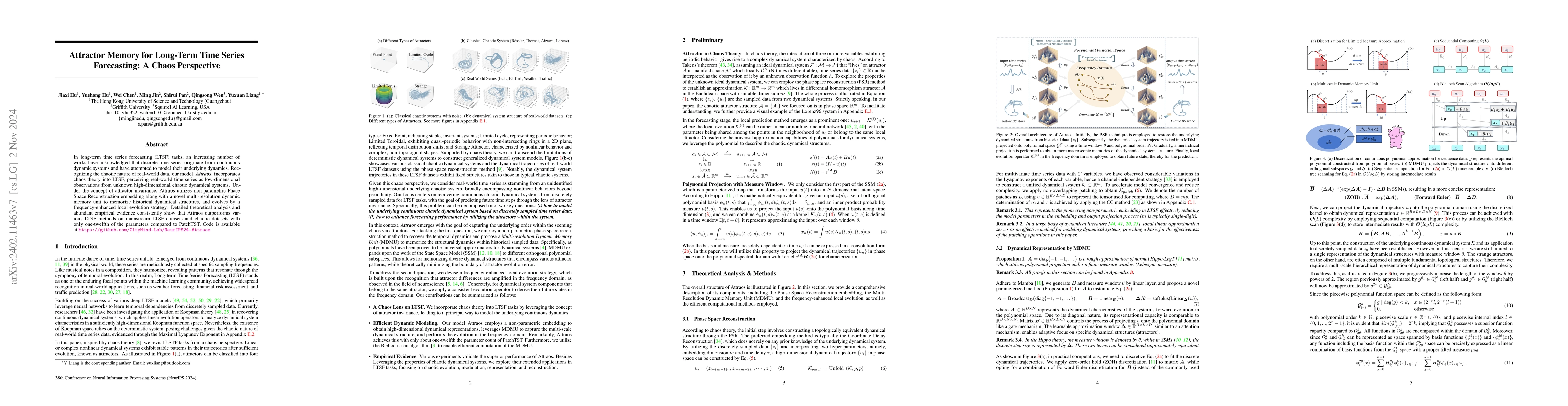 Thumbnail for Attractor Memory for Long-Term Time Series Forecasting: A Chaos
  Perspective
