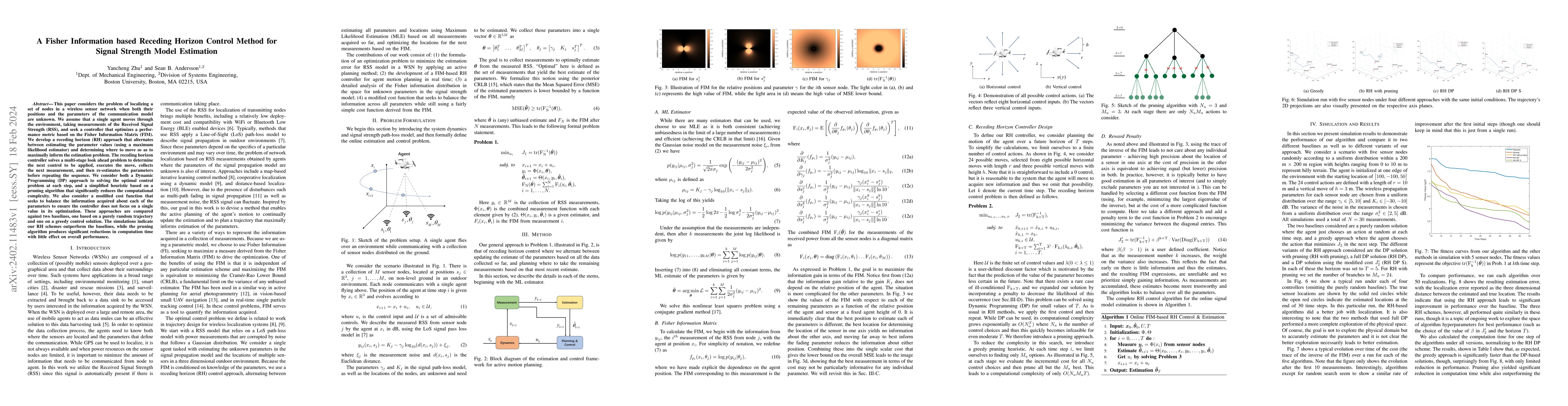 Thumbnail for A Fisher Information based Receding Horizon Control Method for Signal
  Strength Model Estimation