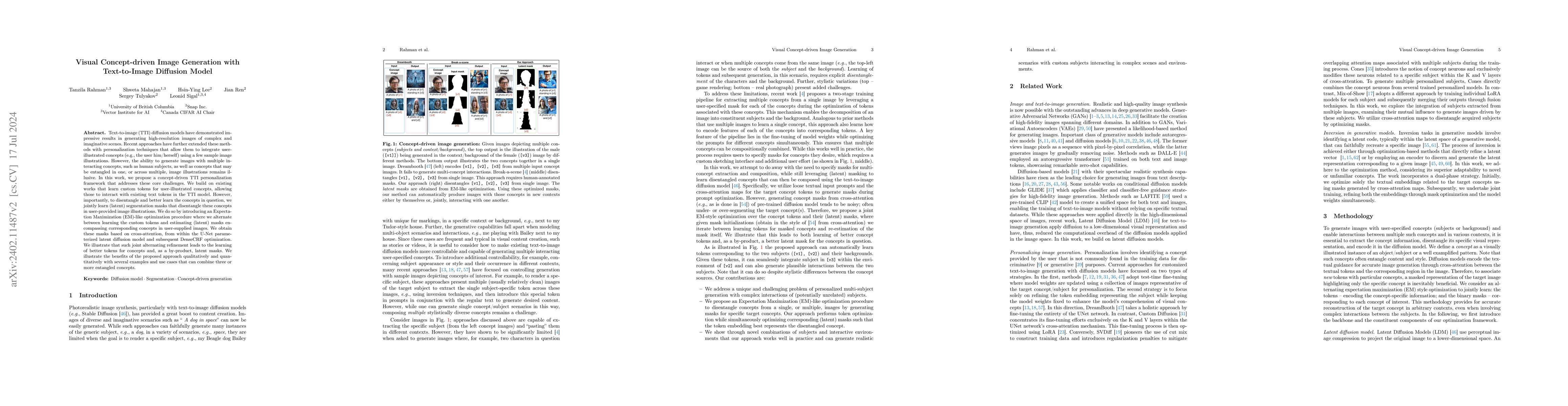 Thumbnail for Visual Concept-driven Image Generation with Text-to-Image Diffusion
  Model