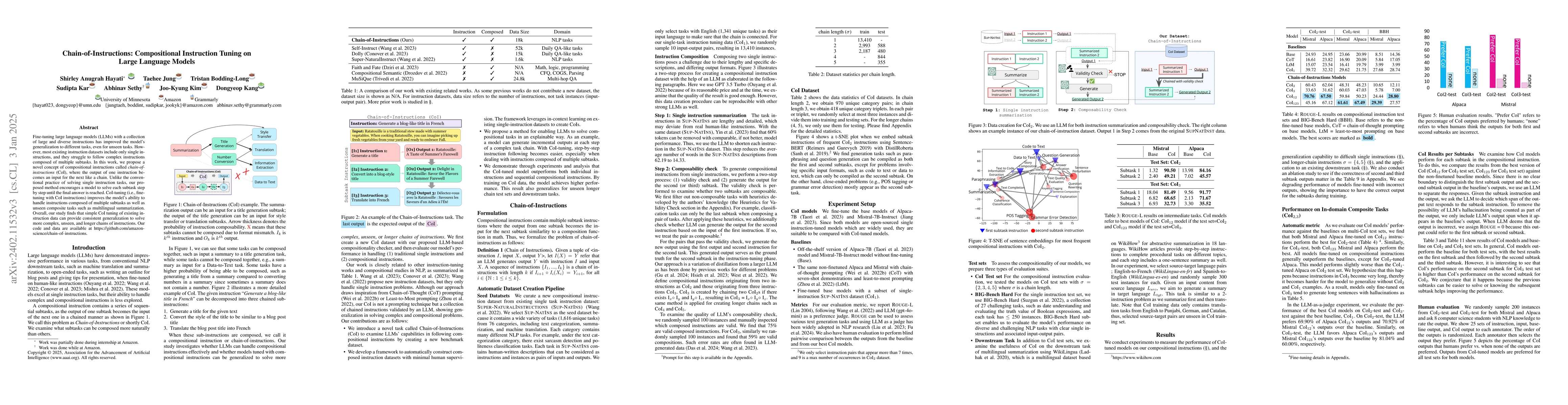 Thumbnail for Chain-of-Instructions: Compositional Instruction Tuning on Large
  Language Models