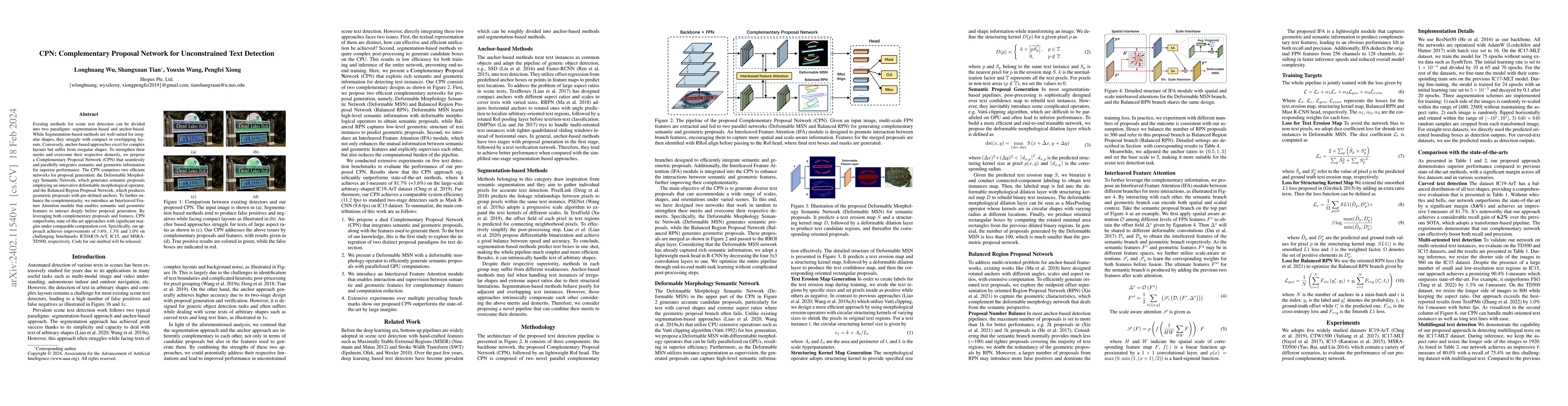 Thumbnail for CPN: Complementary Proposal Network for Unconstrained Text Detection