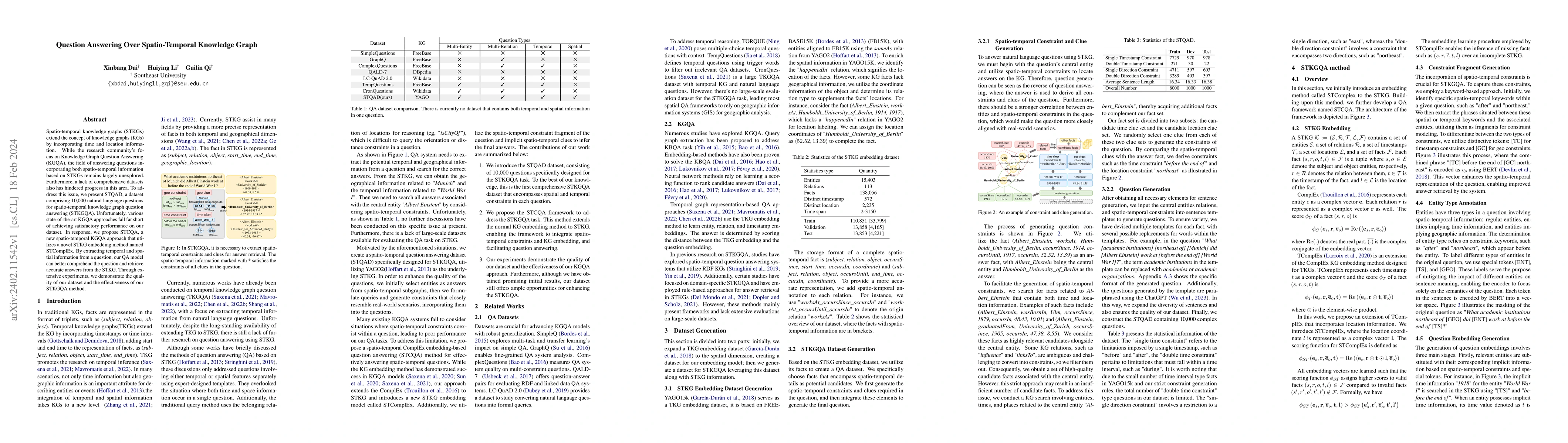 Thumbnail for Question Answering Over Spatio-Temporal Knowledge Graph