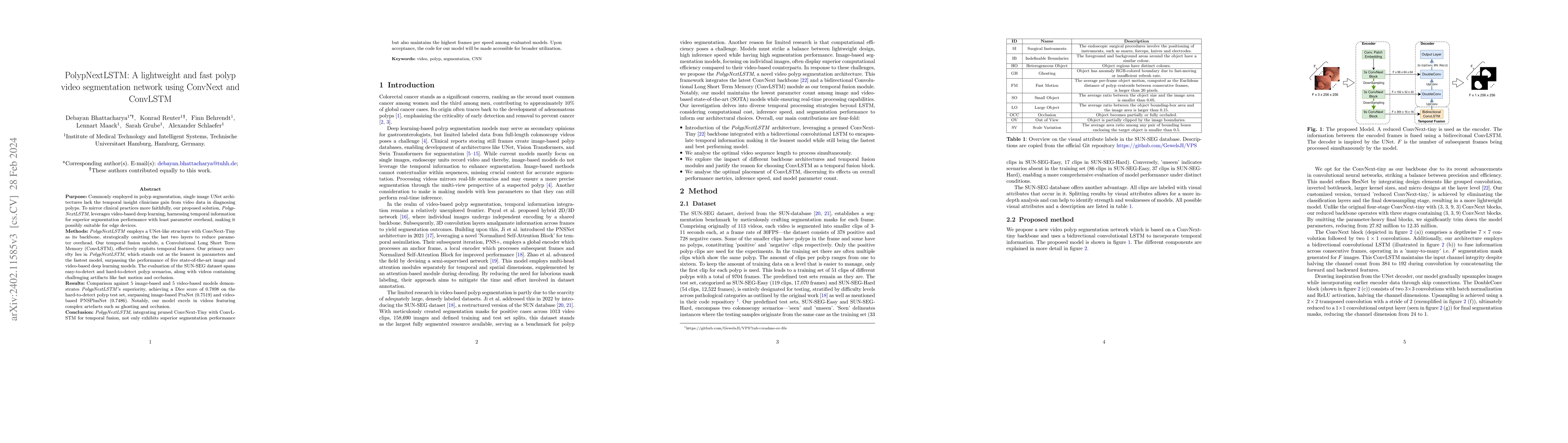 Thumbnail for PolypNextLSTM: A lightweight and fast polyp video segmentation network
  using ConvNext and ConvLSTM