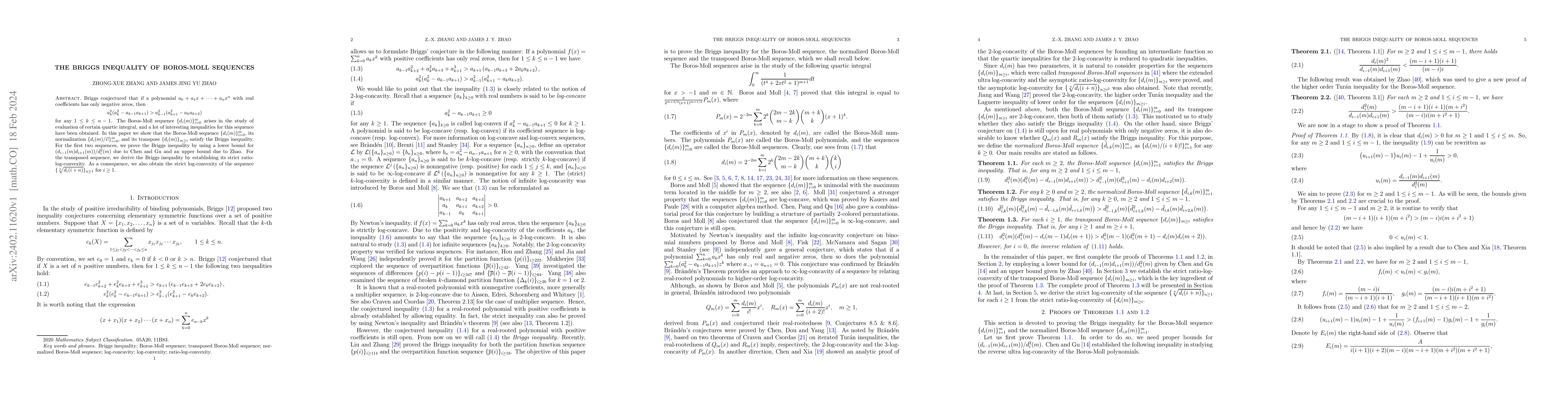 Thumbnail for The Briggs inequality of Boros-Moll sequences