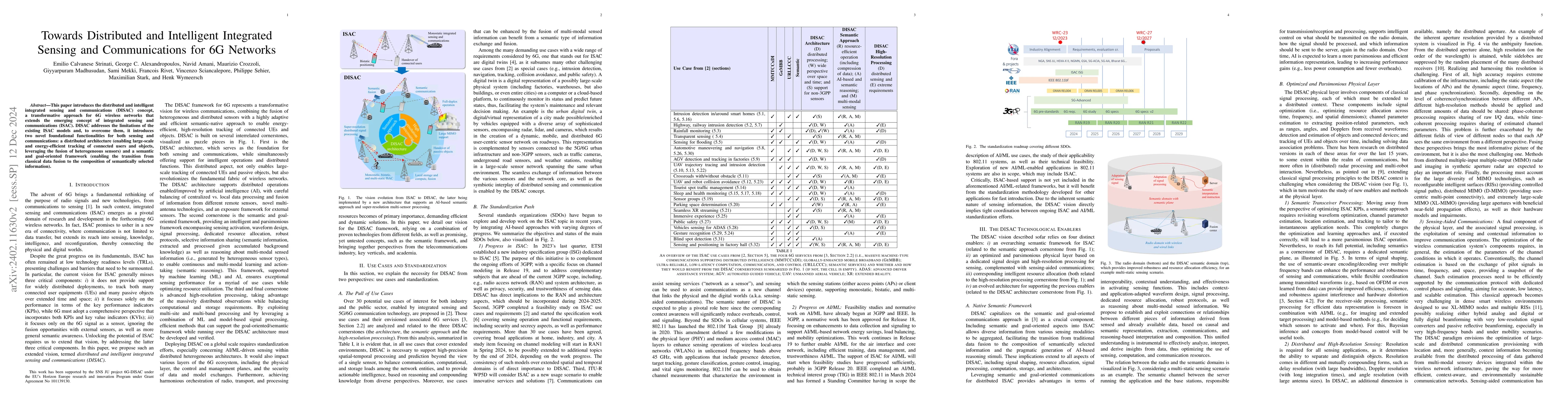 Thumbnail for Towards Distributed and Intelligent Integrated Sensing and
  Communications for 6G Networks