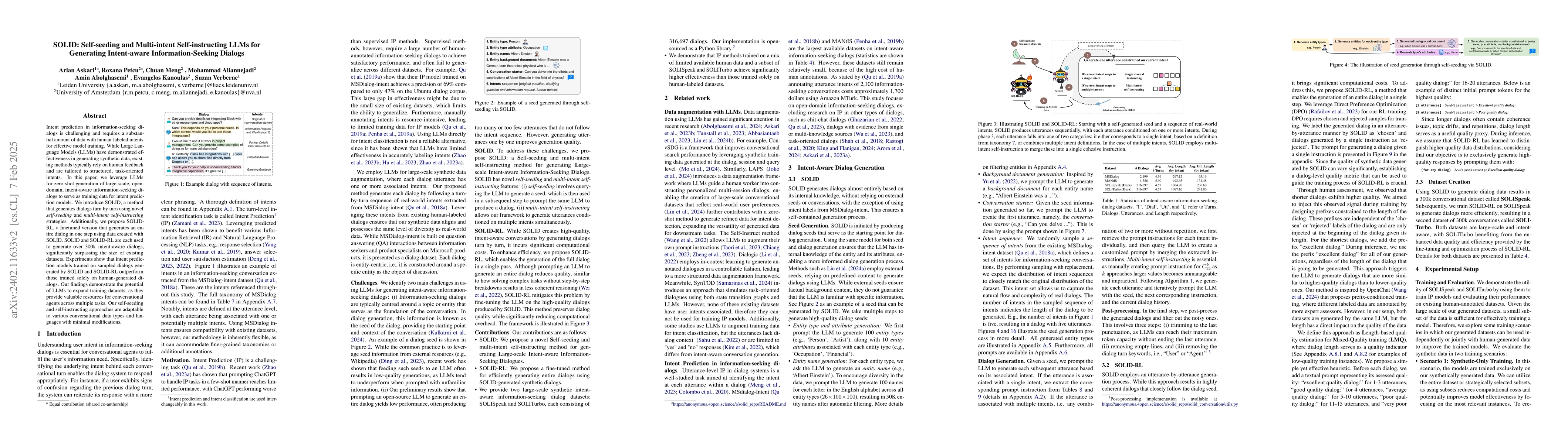 Thumbnail for Self-seeding and Multi-intent Self-instructing LLMs for Generating
  Intent-aware Information-Seeking dialogs