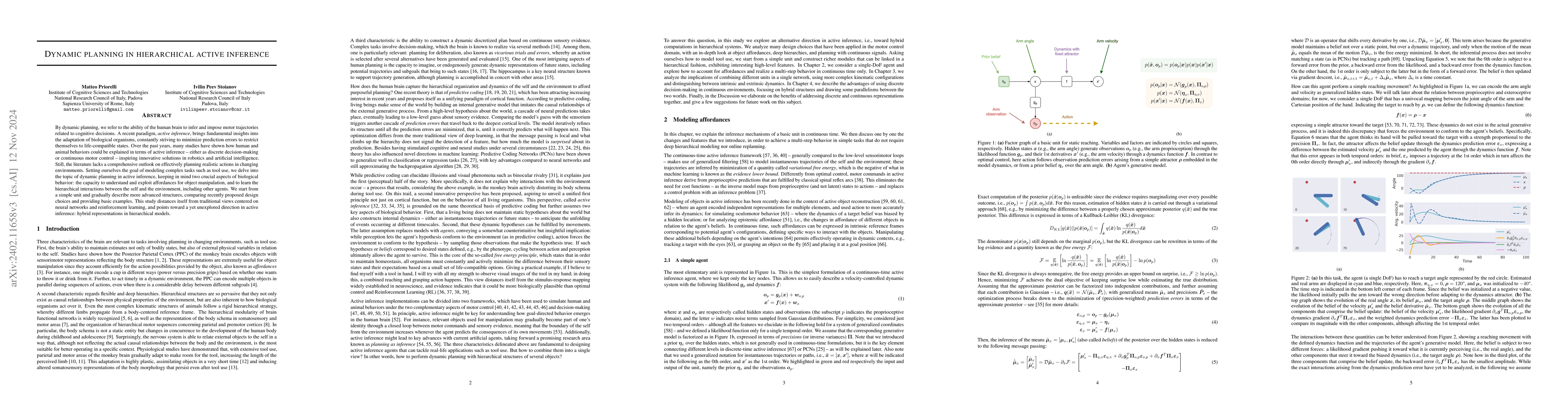 Thumbnail for Dynamic planning in hierarchical active inference