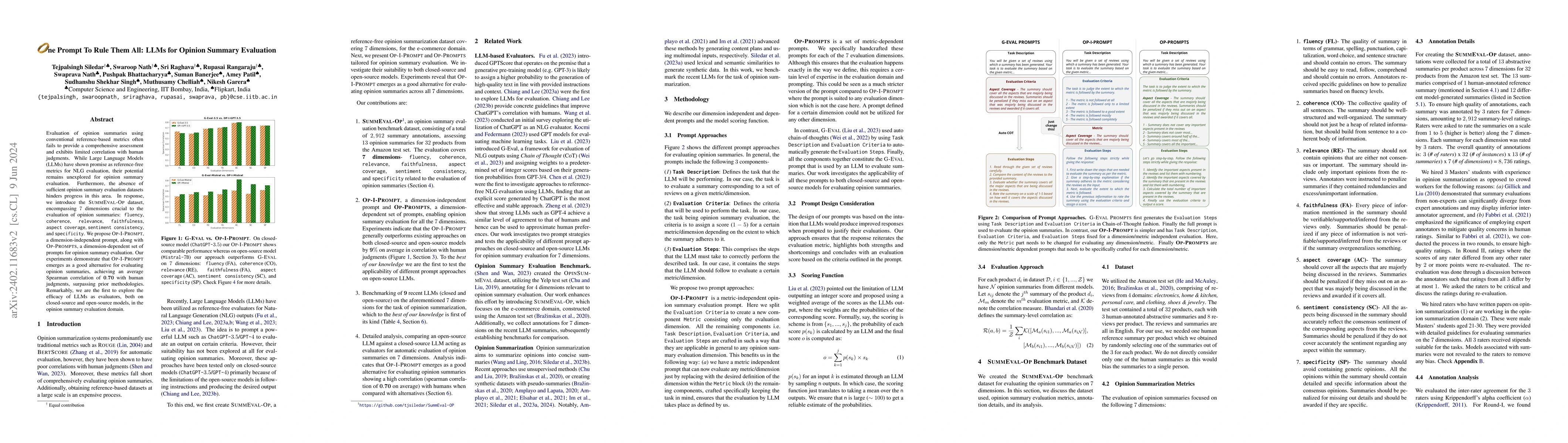 Thumbnail for One Prompt To Rule Them All: LLMs for Opinion Summary Evaluation
