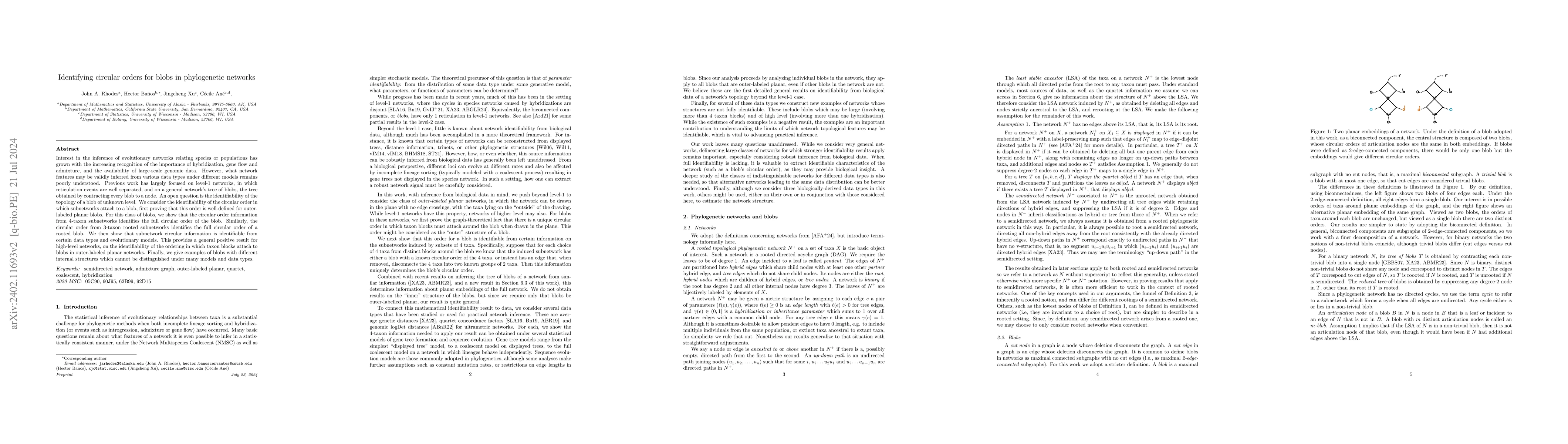 Thumbnail for Identifying circular orders for blobs in phylogenetic networks