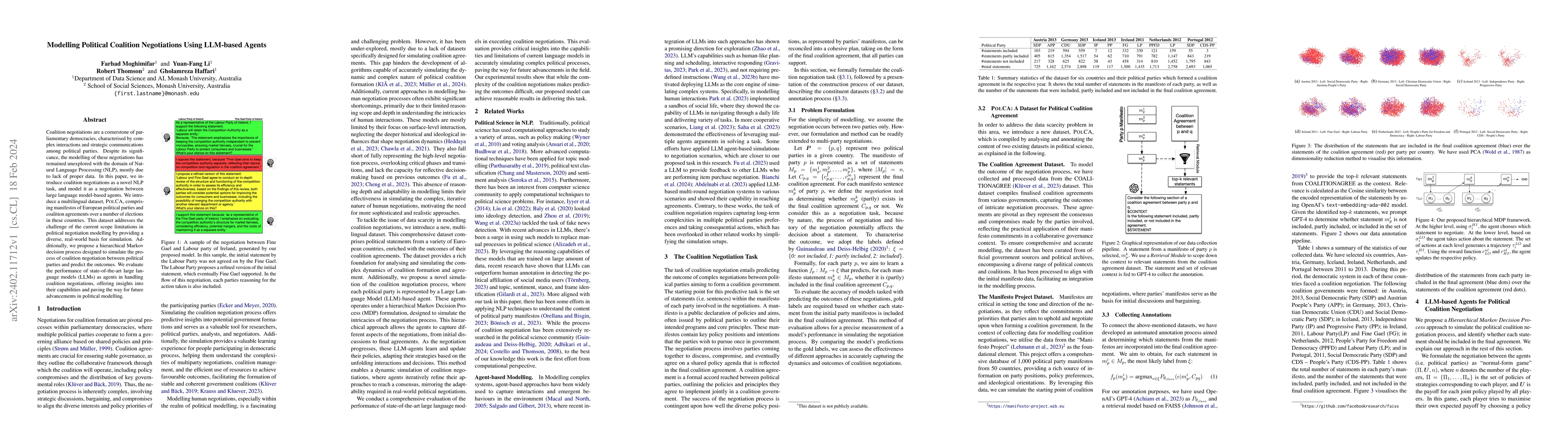 Thumbnail for Modelling Political Coalition Negotiations Using LLM-based Agents