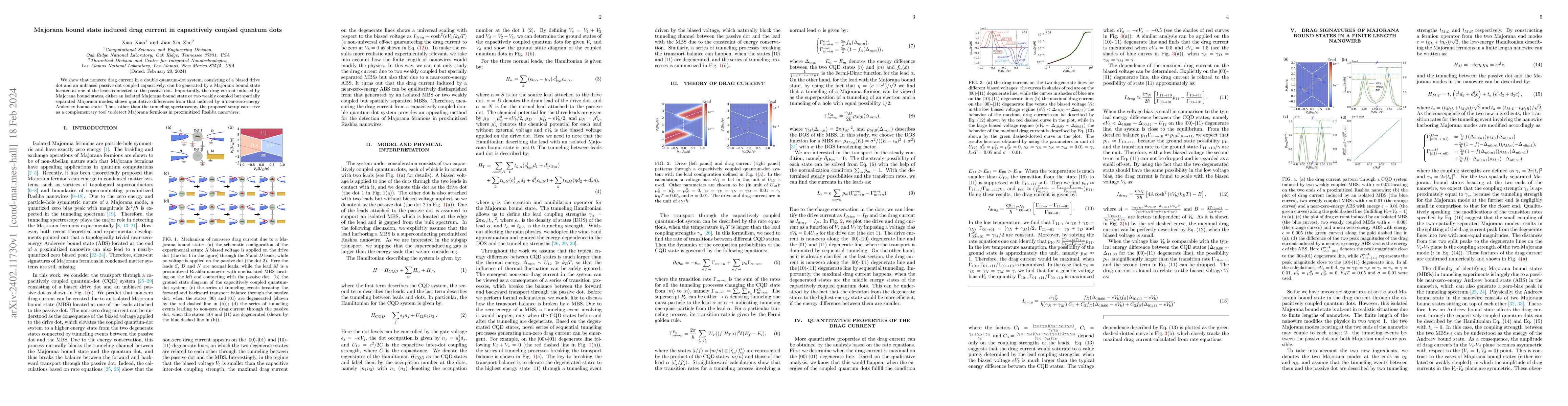 Thumbnail for Majorana bound state induced drag current in capacitively coupled
  quantum dots