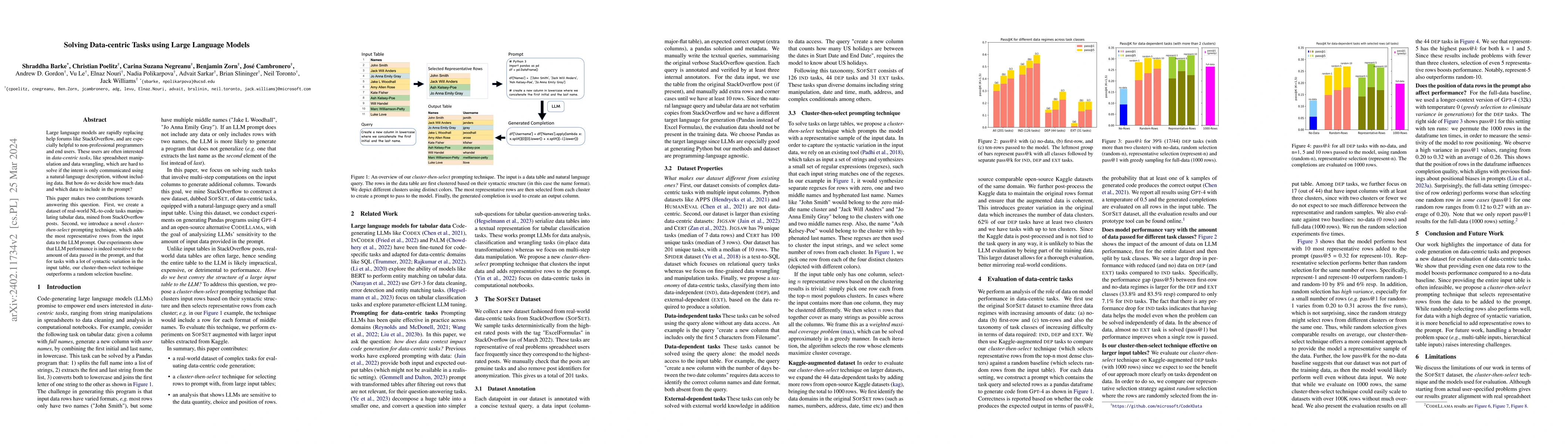 Thumbnail for Solving Data-centric Tasks using Large Language Models