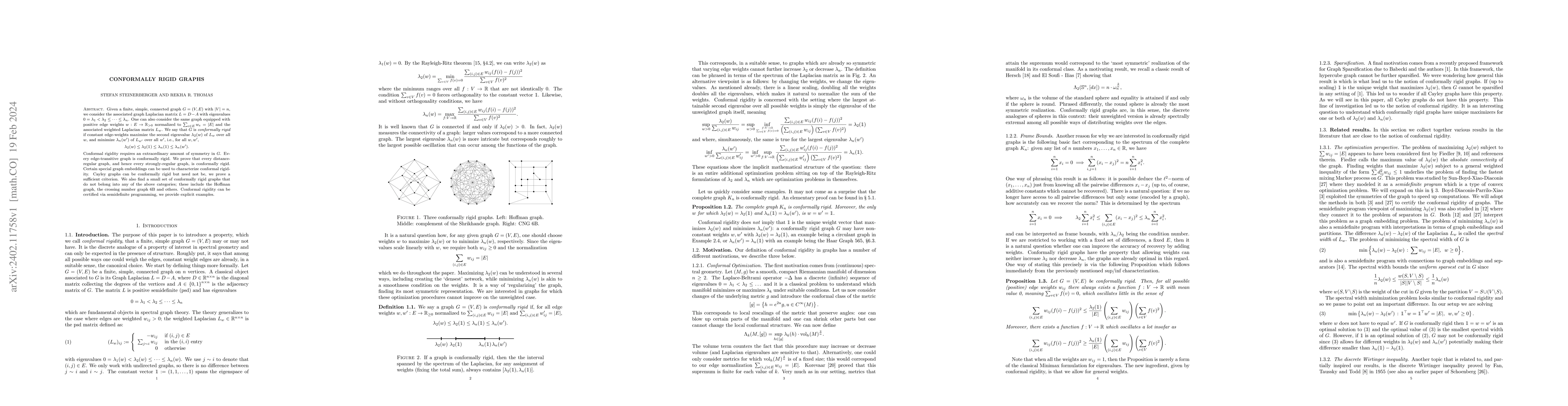 Thumbnail for Conformally rigid graphs