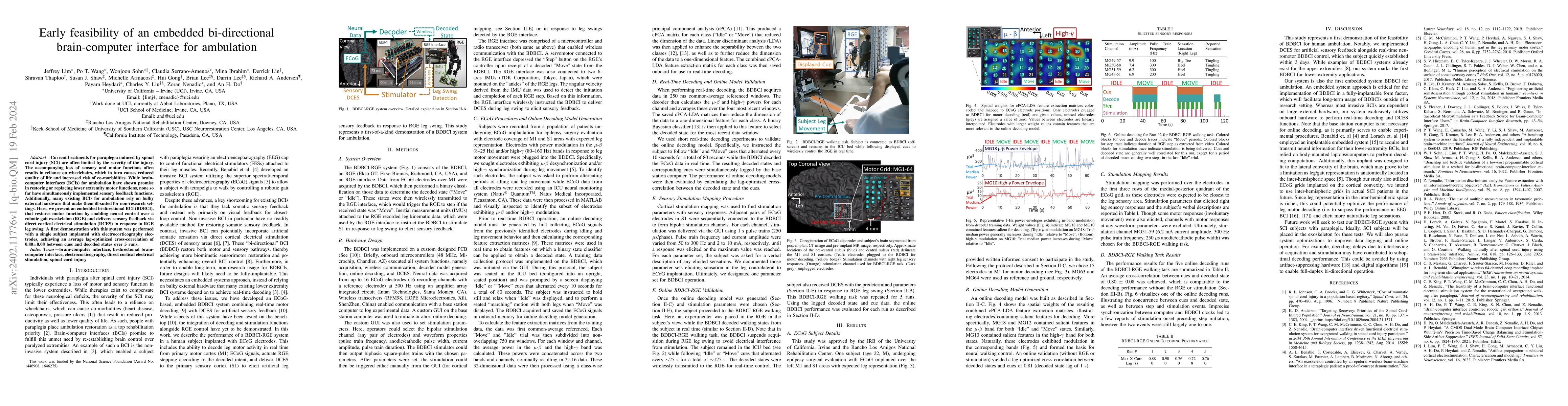 Thumbnail for Early feasibility of an embedded bi-directional brain-computer interface
  for ambulation
