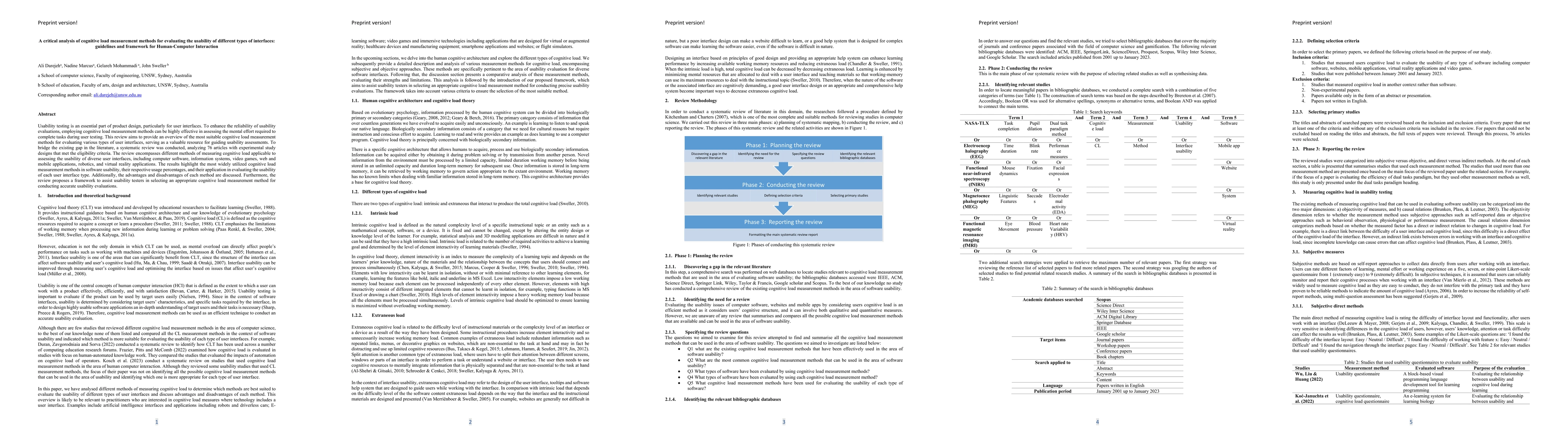 Thumbnail for A critical analysis of cognitive load measurement methods for evaluating
  the usability of different types of interfaces: guidelines and framework for
  Human-Computer Interaction