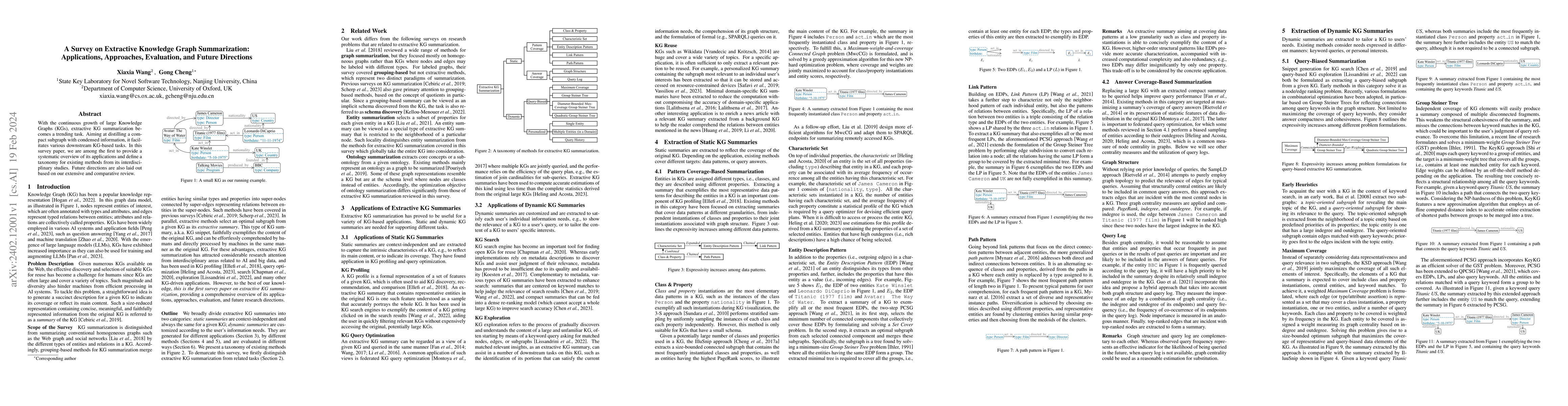 Thumbnail for A Survey on Extractive Knowledge Graph Summarization: Applications,
  Approaches, Evaluation, and Future Directions