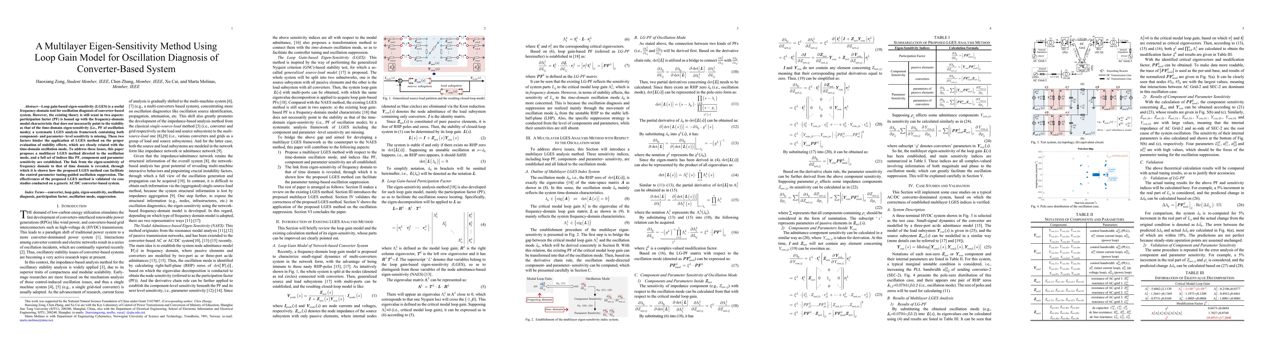Thumbnail for A Multilayer Eigen-Sensitivity Method Using Loop Gain Model for
  Oscillation Diagnosis of Converter-Based System