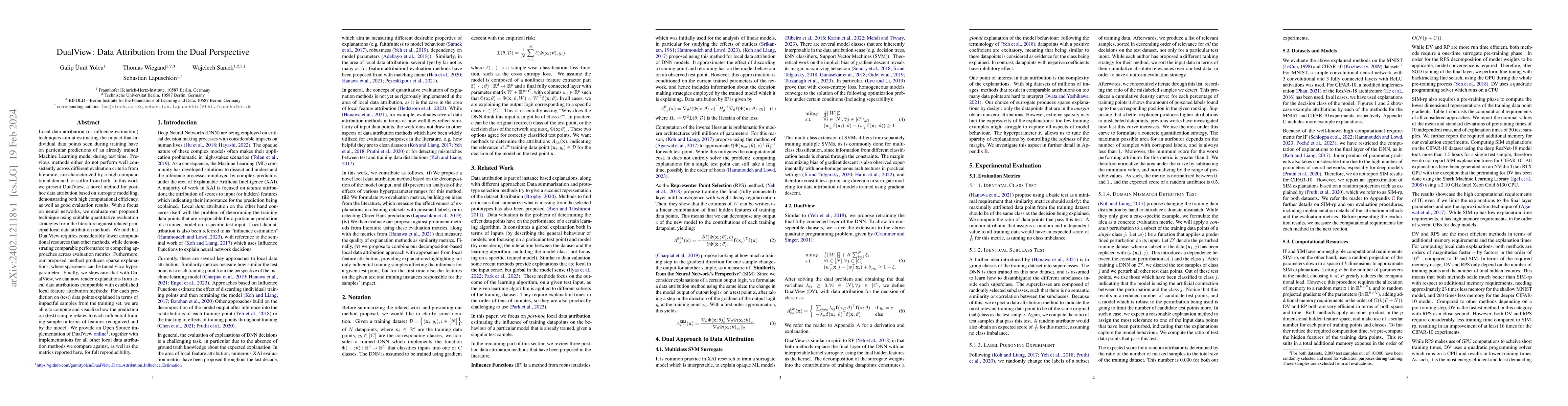 Thumbnail for DualView: Data Attribution from the Dual Perspective