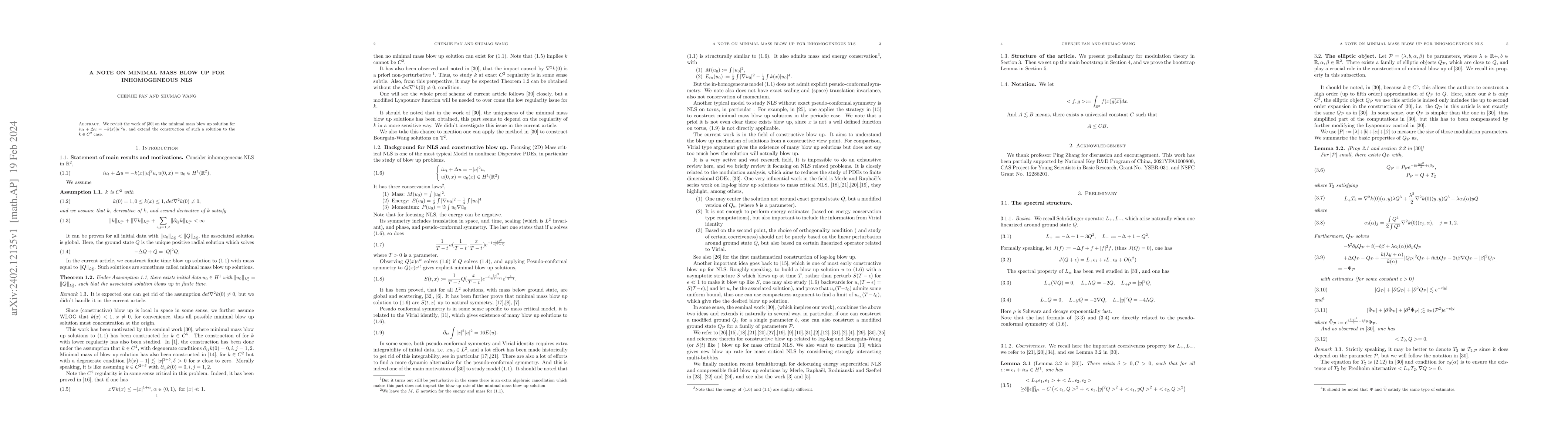 Thumbnail for A note on minimal mass blow up for inhomogeneous NLS
