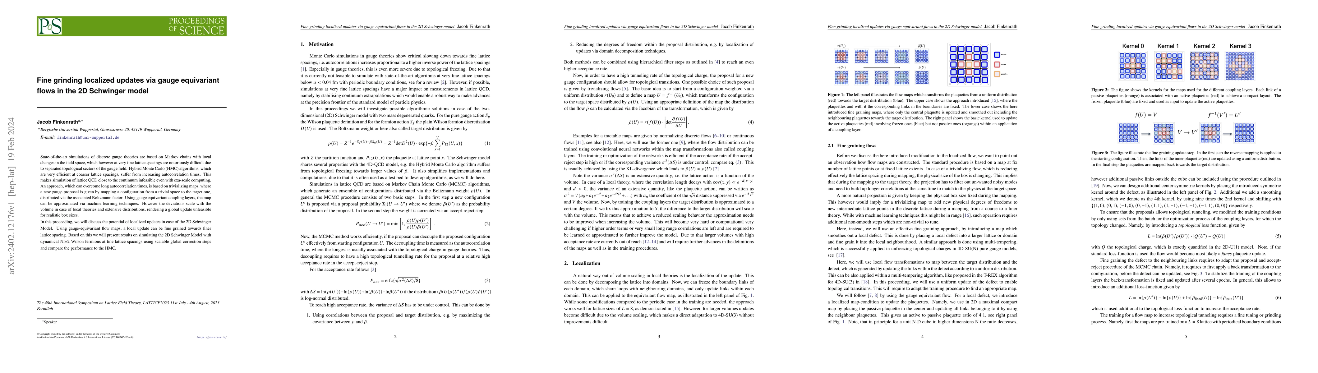 Thumbnail for Fine grinding localized updates via gauge equivariant flows in the 2D
  Schwinger model