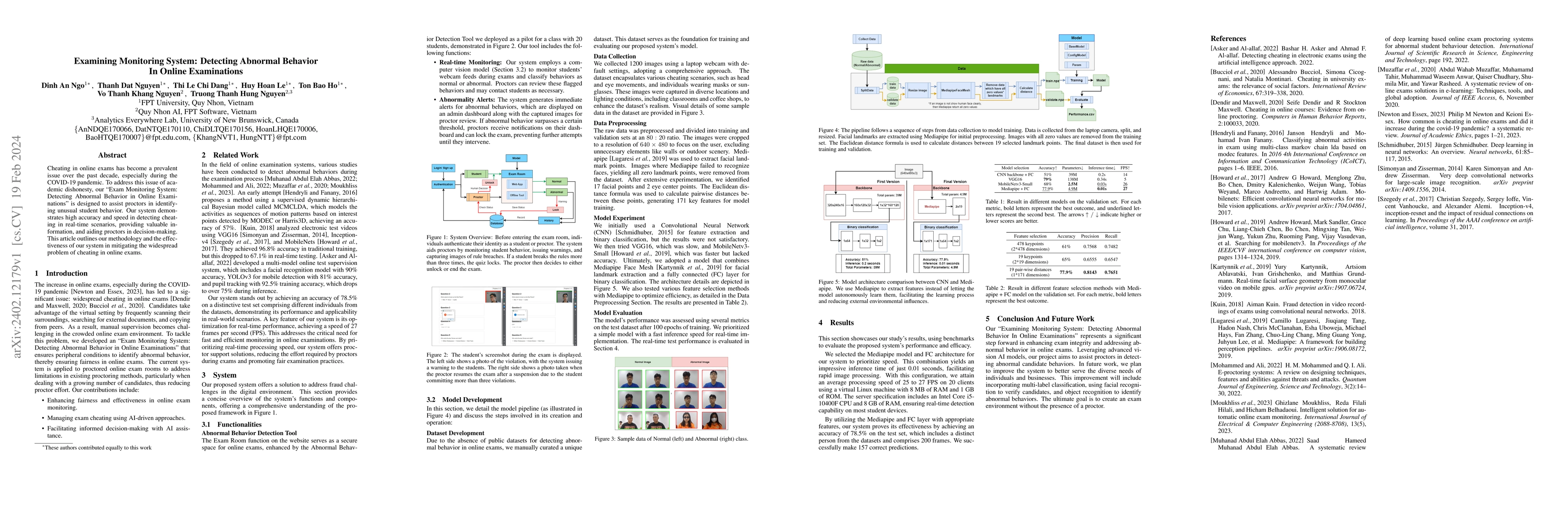 Thumbnail for Examining Monitoring System: Detecting Abnormal Behavior In Online
  Examinations