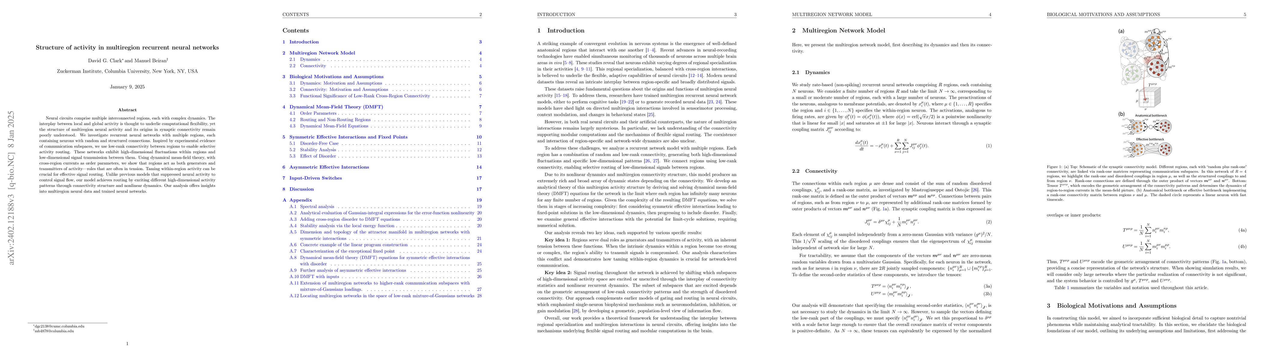 Thumbnail for Structure of activity in multiregion recurrent neural networks