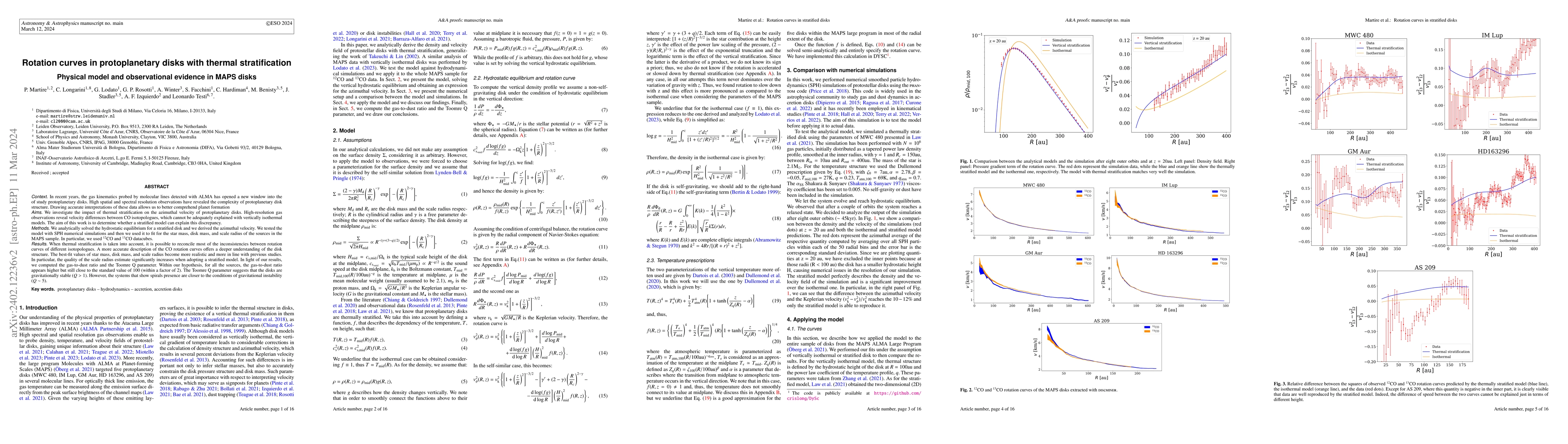 Thumbnail for Rotation curves in protoplanetary disks with thermal stratification