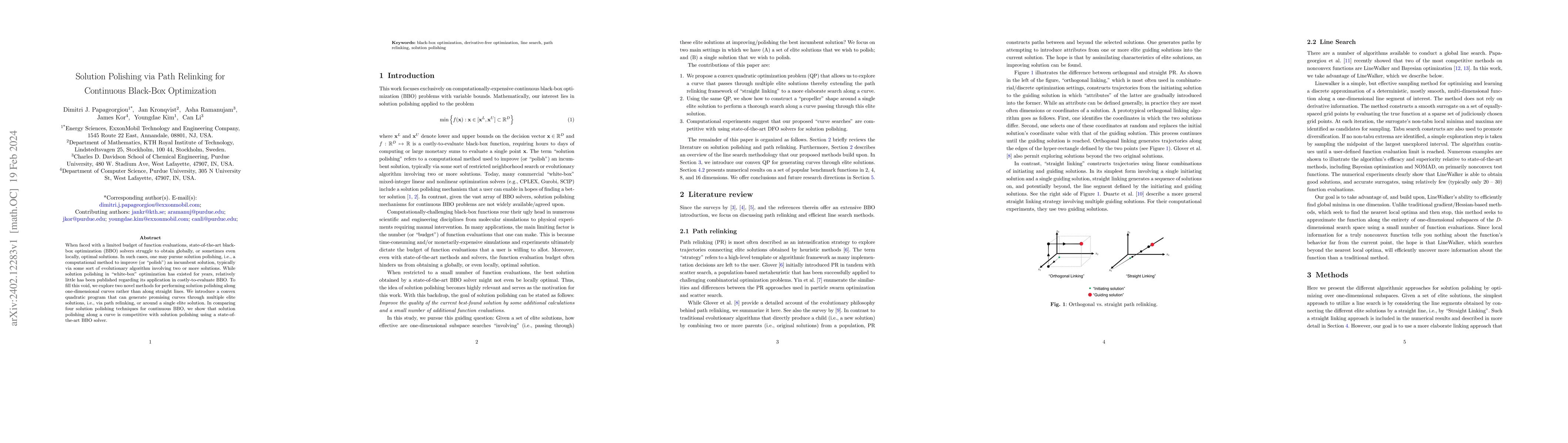 Thumbnail for Solution Polishing via Path Relinking for Continuous Black-Box
  Optimization