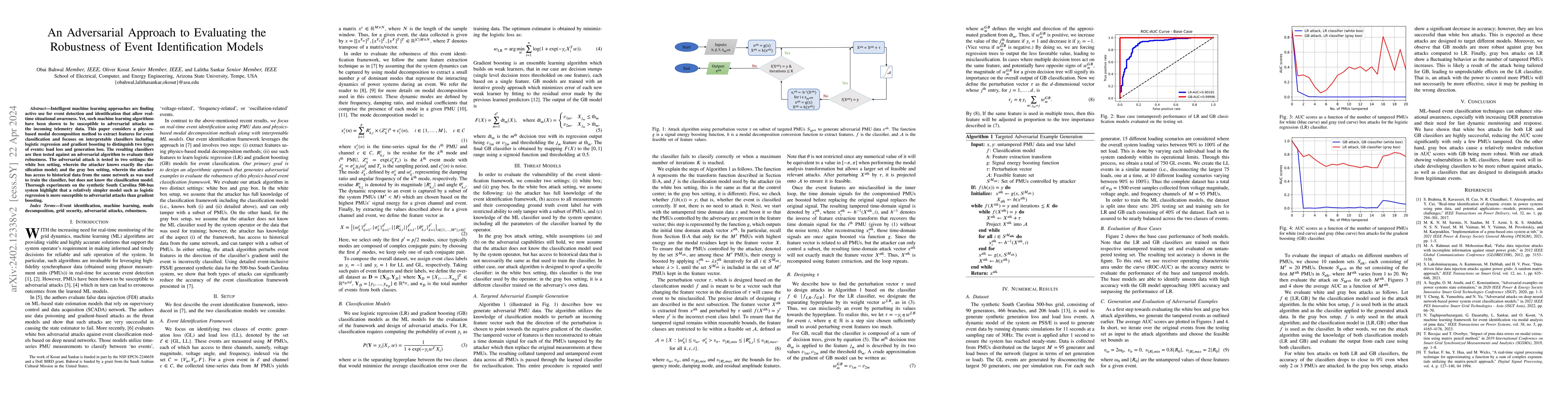 Thumbnail for An Adversarial Approach to Evaluating the Robustness of Event
  Identification Models