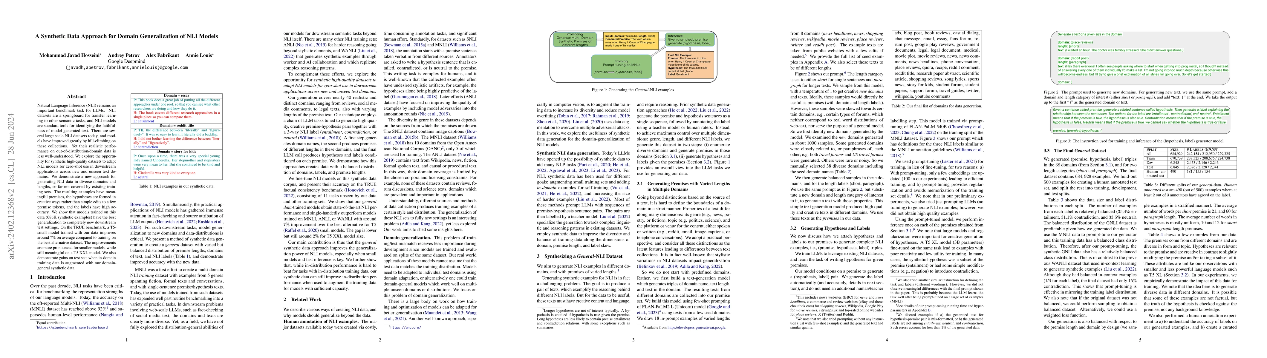 Thumbnail for A synthetic data approach for domain generalization of NLI models