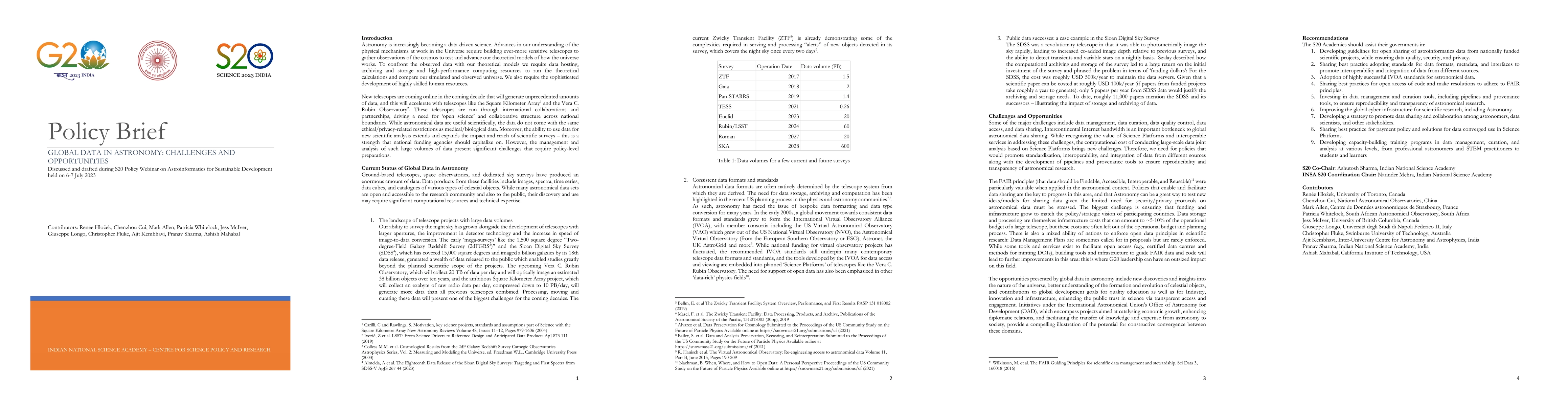 Thumbnail for Global Data in Astronomy: Challenges and Opportunities