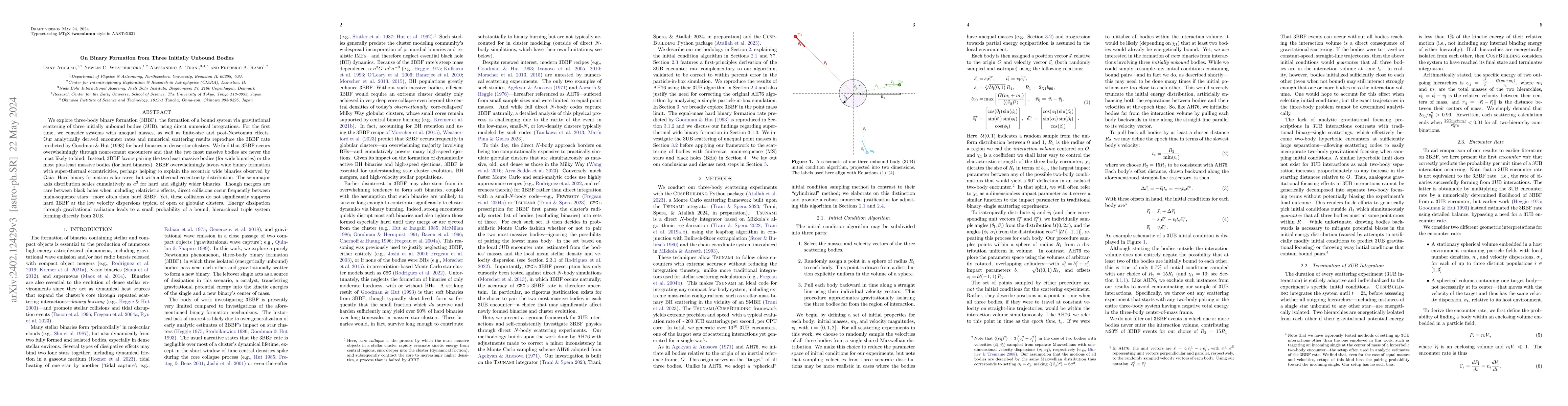 Thumbnail for On Binary Formation from Three Initially Unbound Bodies