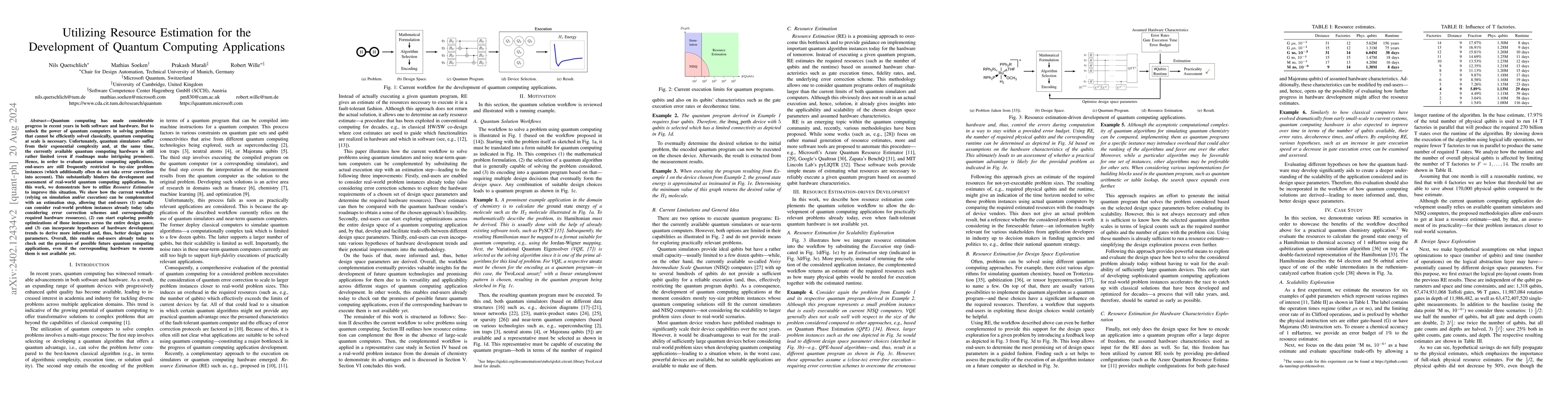 Thumbnail for Utilizing Resource Estimation for the Development of Quantum Computing
  Applications