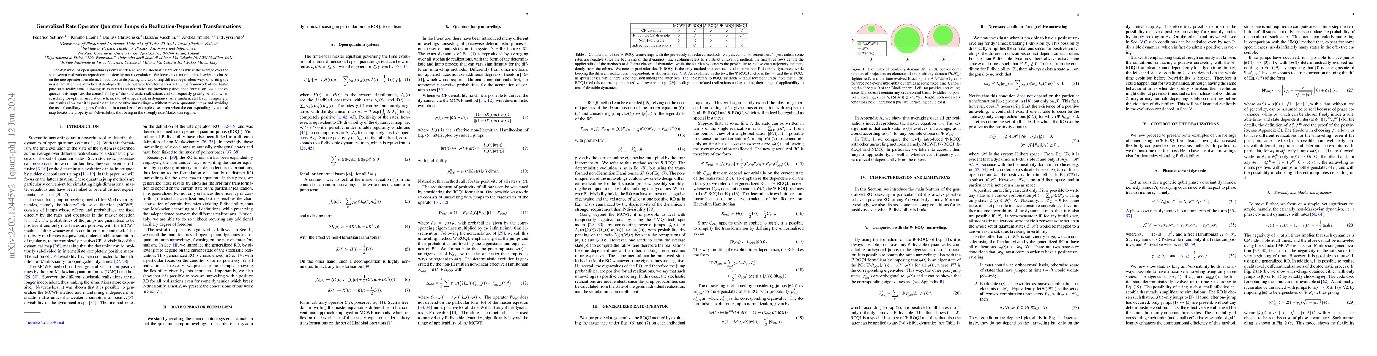 Thumbnail for Generalized Rate Operator Quantum Jumps via Realization-Dependent
  Transformations