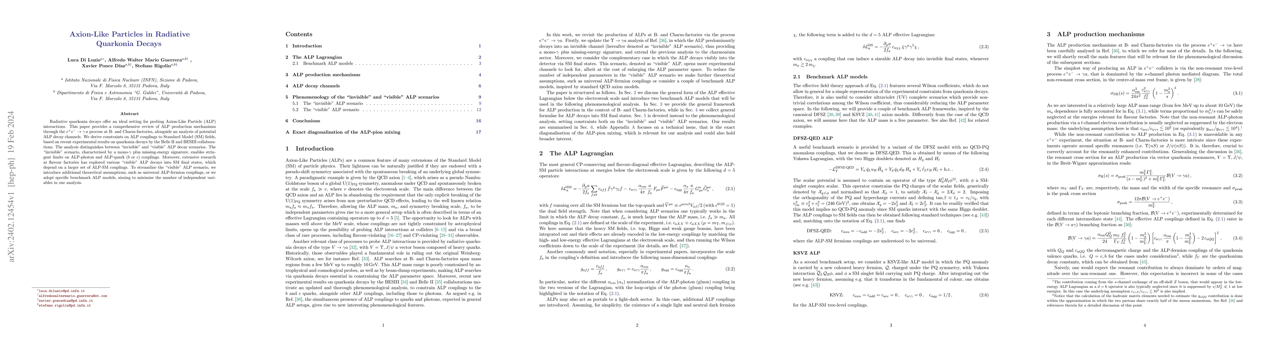 Thumbnail for Axion-Like Particles in Radiative Quarkonia Decays