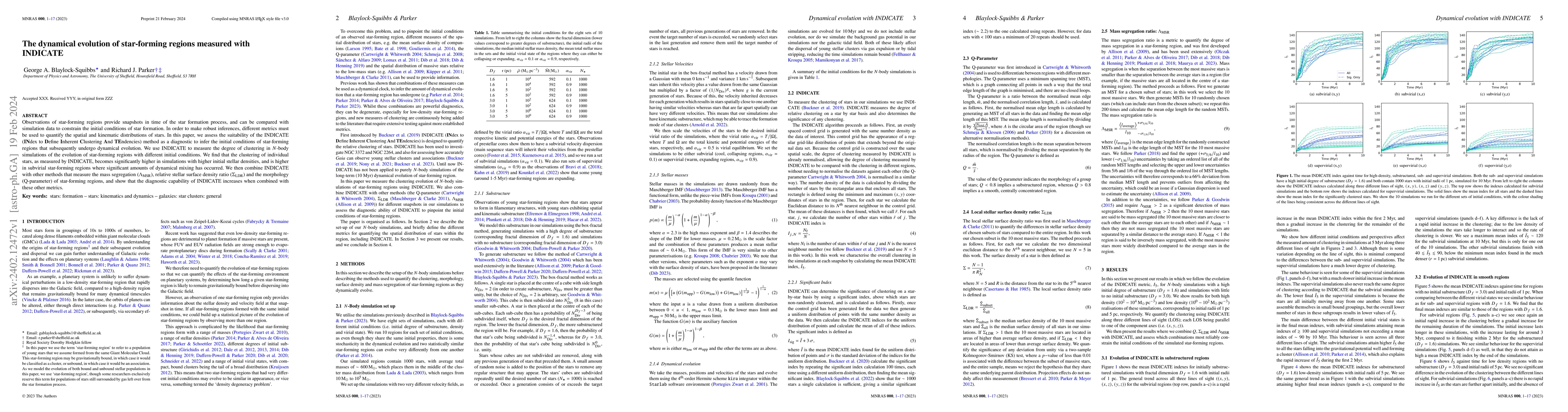 Thumbnail for The dynamical evolution of star-forming regions measured with INDICATE