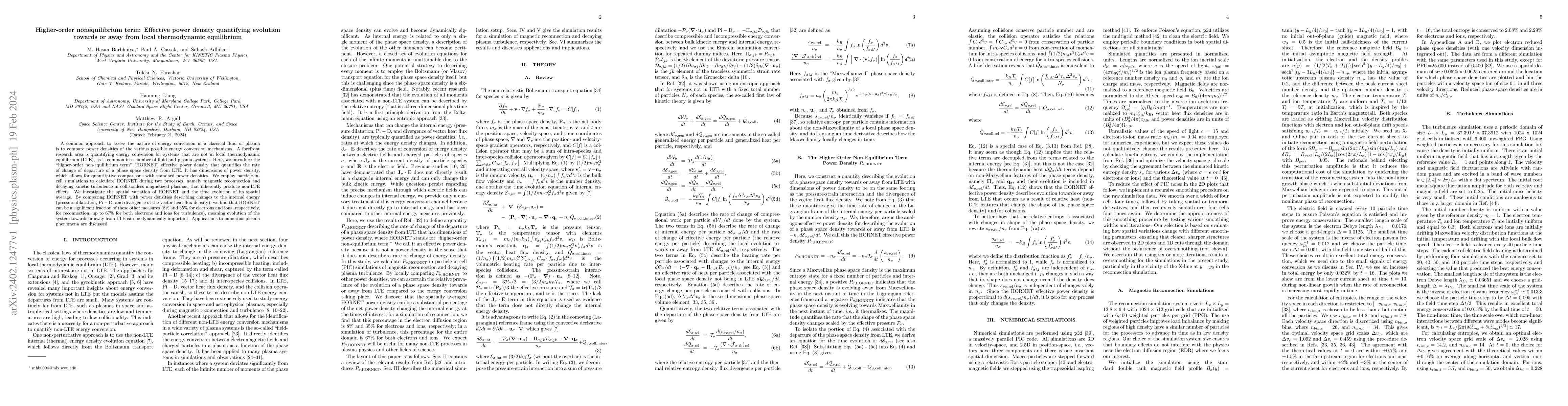 Thumbnail for Higher-order nonequilibrium term: Effective power density quantifying
  evolution towards or away from local thermodynamic equilibrium