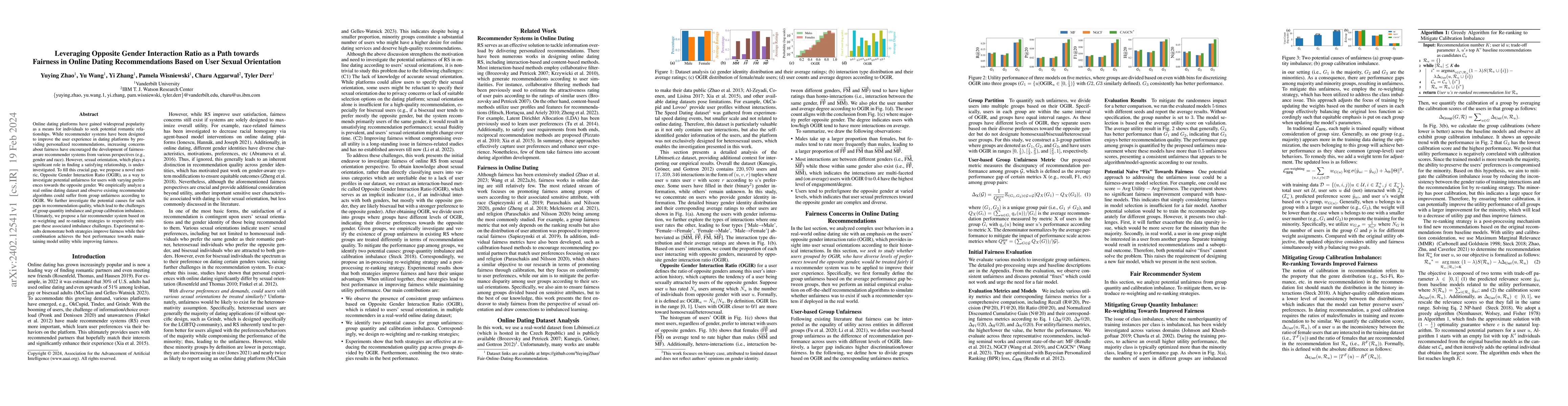 Thumbnail for Leveraging Opposite Gender Interaction Ratio as a Path towards Fairness
  in Online Dating Recommendations Based on User Sexual Orientation