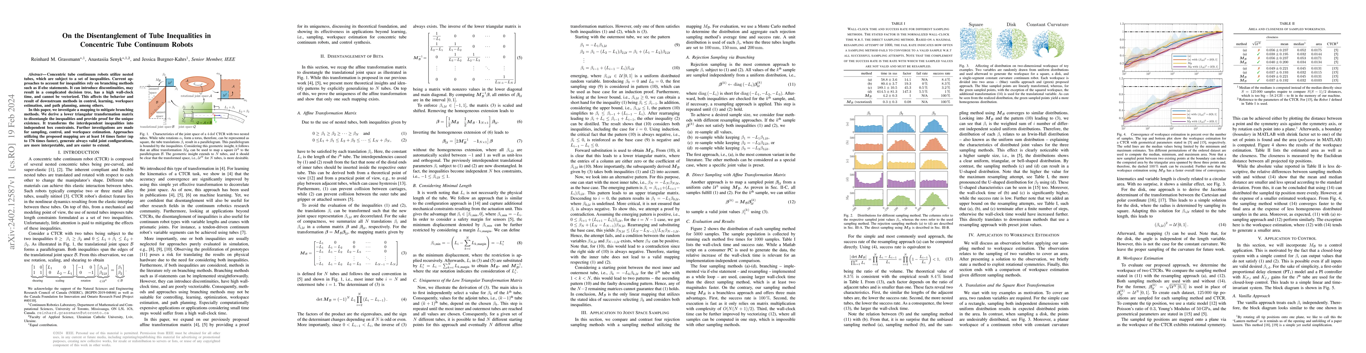 Thumbnail for On the Disentanglement of Tube Inequalities in Concentric Tube Continuum
  Robots
